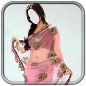 Women Transparent Saree Photo Editor icon