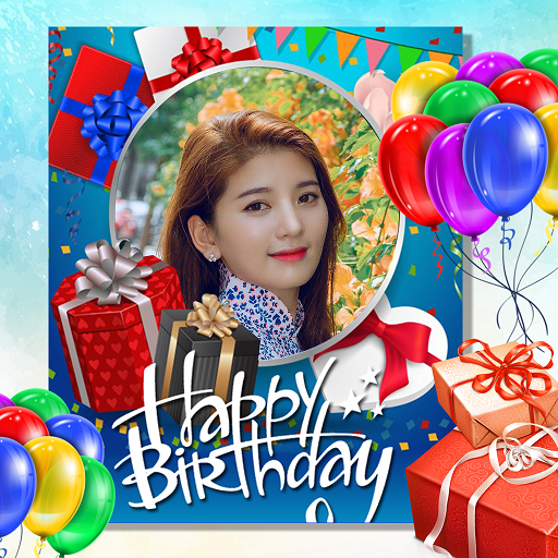 Birthday Photo Frame أيقونة