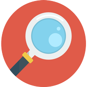 Magnifying Glass Flashlight with Magnifier icon