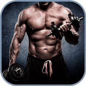 Gym Workout Trainer : bodybuilder &amp; Fitness Video icon