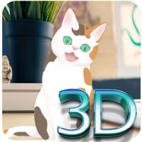 Interactive Cat 3D Anime Live Wallpaper