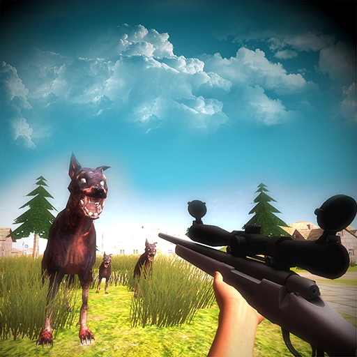 Wild Zombie Dog Survival - City Sniper Gun Shooter icon