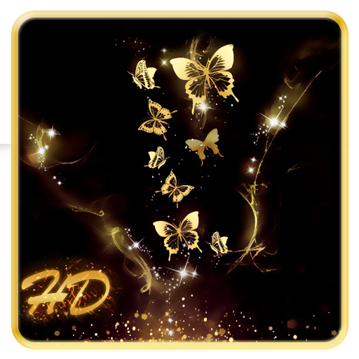 ikon Gold Butterfly APUS Live Wallpaper