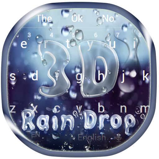 3D Falling Raindrop Keyboard icon