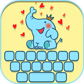 لطيف فتاة لوحة المفاتيح - كيبورد زهري أيقونة