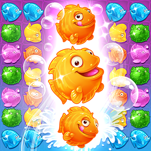 Mermaid-puzzle match-3 tesoros أيقونة