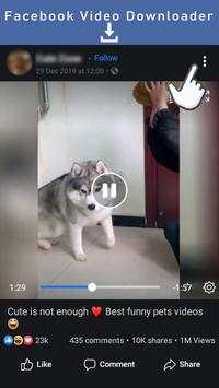 Video Downloader for Facebook App - No Watermark скриншот 1