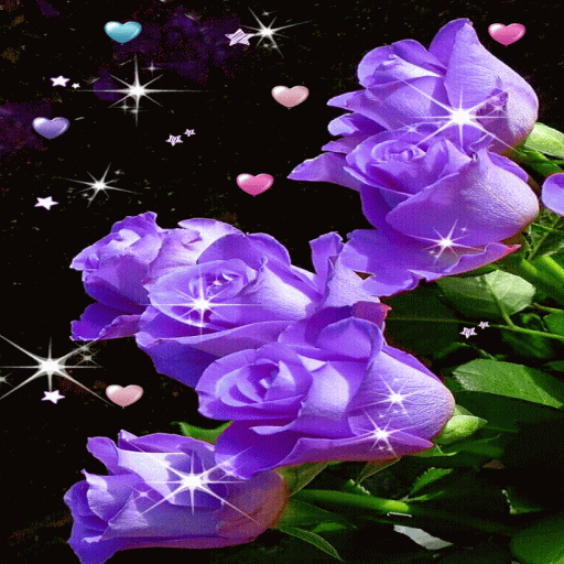 Purple Flower Magic LWP icon