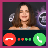 Selena Gomez Video Call Fake Prank icon