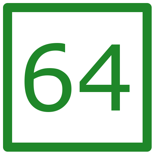 Finding 1 to 64 icon