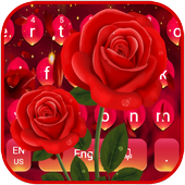 لوحة المفاتيح ريد روز أيقونة