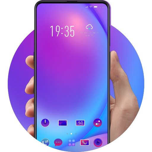 Abstract colorful ball theme meitu drawing icon