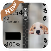 Puppy Zipper Lock Screen icon