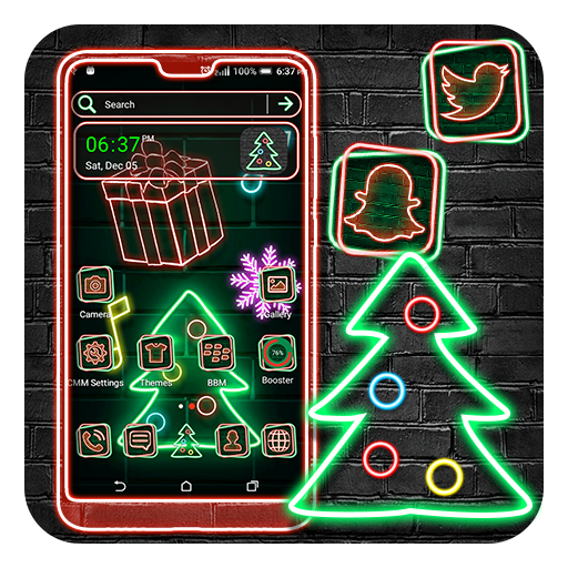 Christmas Neon Theme icon