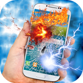 Electric Screen, Fire Screen, Broken Screen Prank icon