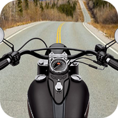 Reckless motor cross bike racing icon