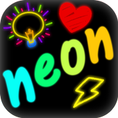 Neon drawings icon