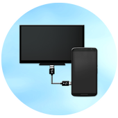 Hdmi connect otg icon