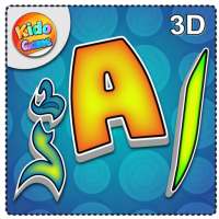 Match the letters 3D - English, Urdu and Arabic