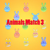 Animals Match 3 For Kids icon
