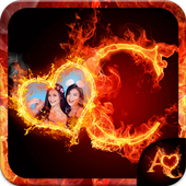 Fire Text Photo Editor icon