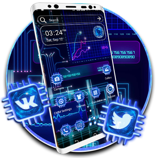 Digital Hi-Tech Theme Launcher icon