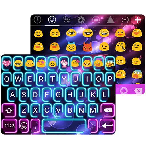 Neon Night Messages Theme أيقونة