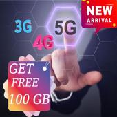 One Touch &amp; Get Free 100 GB Data prank icon