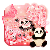 Panda Sakura Keyboard Theme icon