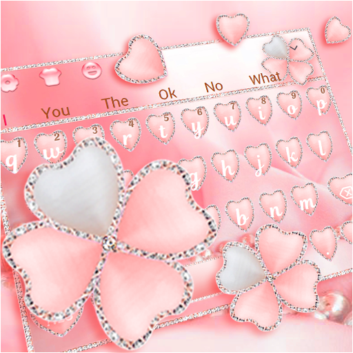 Pink Diamond Heart Keyboard icon
