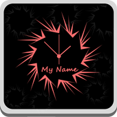 My Name Clock Live Wallpaper icon