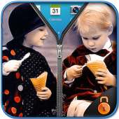 Couple Photo Zipper Lockscreen on 9Apps