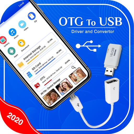 OTG USB Driver for Android: USB to OTG Converter icon