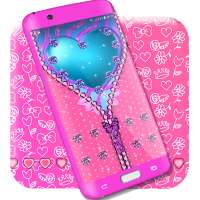 Girly lock screen zipper on 9Apps