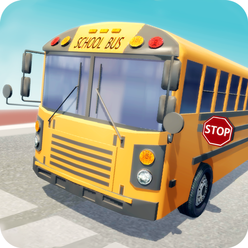 School Bus: summer school transportation icon