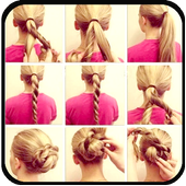 Hair Styles Step By Step أيقونة