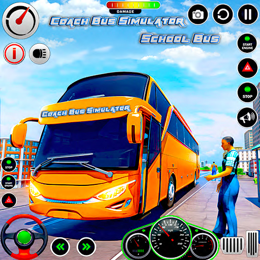 Coach Bus Simulator-School Bus icon