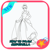 How to Draw Cinderella icon