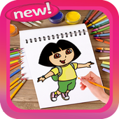 How To Draw Dora icon