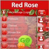 GO SMS Red Rose icon