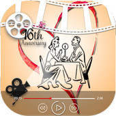 Anniversary Video Maker icon