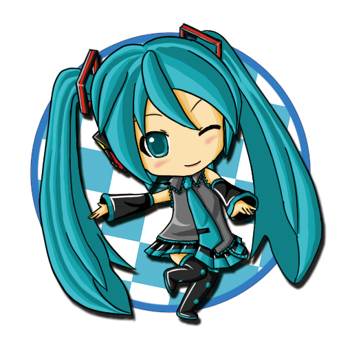 3D Miku finger-guessing game icon