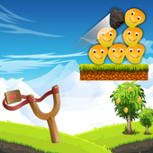 Sling Shot Fruit Knock Down Shooting Game icon