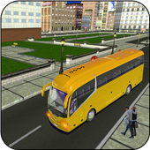 Crazy City Bus Coach Simulator Driving Mania 3D icon