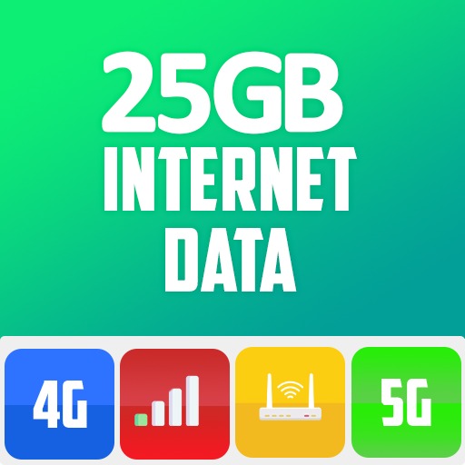 25 GB Data: internet data app icon