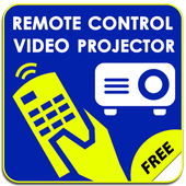 Video projector remote control icon
