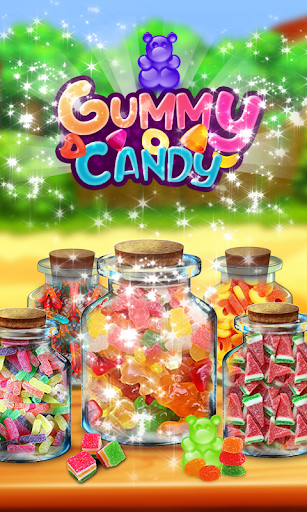 Color Rainbow Sweet Gummy Candy Maker Game screenshot 1