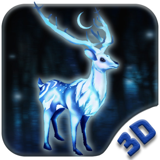 White Deer 3D Thema icon