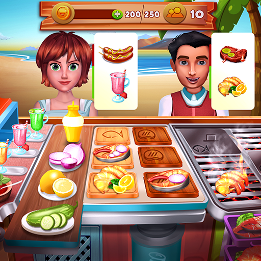 Resort Juice Bar &amp; BBQ Stand : Food Cooking Games icon