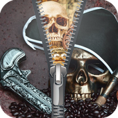 Pirate Zipper Screen Lock icon